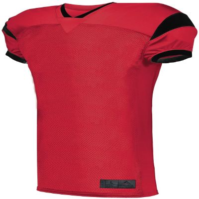 Augusta Sportswear Slant Football Jersey, RED/Black, 2XL