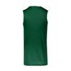 Augusta Sportswear Youth Step-Back Basketball Jersey, Dark Green/White, M view 3