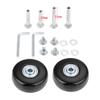 F-ber Luggage Suitcase Wheels Replacement Kit 64mm x 18mm with ABEC 608zz Inline Outdoor Skate Replacement, One Set of (2) Wheels (OD:64 W:18 ID:6 Axles:30 & 35mm)