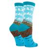 ooohyeah Women's Crew Funny Novelty Socks, Alcatraz Gifts and Souvenirs, Shoe Size 5-10 view 2