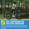 Kent International 20 Inch Super 20 - Black - Cool and Sporty Kids Mountain Bike with 20 Inch MTB Knobby Tires - Growth Friendly Kids Bikes with Dual Suspension - Great on Dirt and Pavement view 2