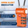 SURE LOCK TSA Approved Cable Luggage Lock TSA Locks for Luggage with Visual Inspection Indicator, Resettable 3-Digit Combination, Zinc Alloy Body for Suitcases, Backpacks, Gym Lockers(Orange 2 Pack) view 4