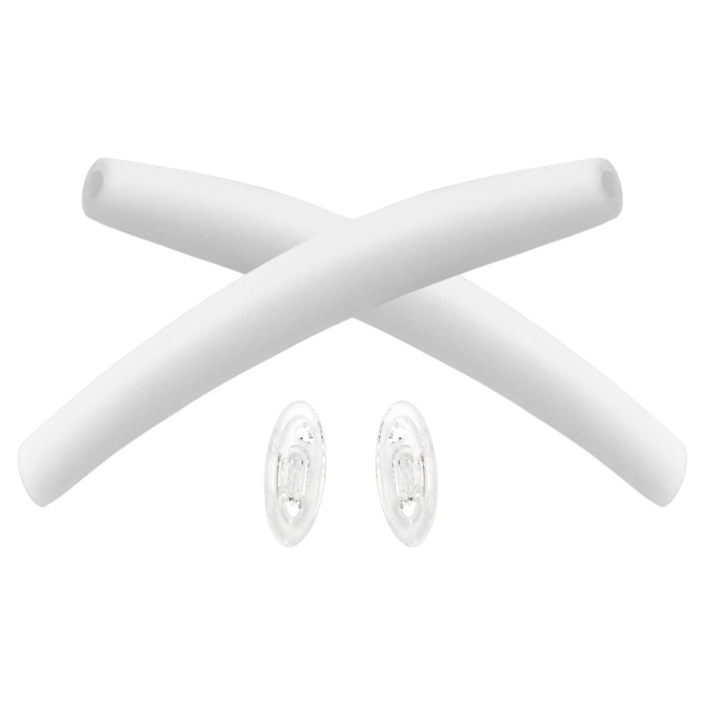 Vonxyz Rubber Kits Replacement for Oakley Half Wire 2.0 Sunglass - White