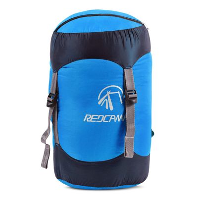 REDCAMP Nylon Compression Stuff Sack, Lightweight Sleeping Bag Compression Sack Great for Backpacking, Hiking and Camping, Blue S