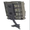 (Black with OD Green) Soft Shell Scorpion -Tall- Pistol Mag Carrier with P2 Operator Belt Mount Clip 100% Made in The USA (1153-4B) view 2