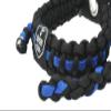 Ten Point Gear Bow Archery Wrist Sling 550 Paracord - Survival Hunting Shooting - Durable Leather with Metal Grommet (Multiple Camo Options) (Thin Blue Line) view 2
