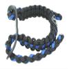 Ten Point Gear Bow Archery Wrist Sling 550 Paracord - Survival Hunting Shooting - Durable Leather with Metal Grommet (Multiple Camo Options) (Thin Blue Line) view 3