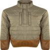 Drake Two-Tone Synthetic Double Down 1/4 Zip Pullover Green/Light Brown 2XL view 1