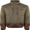 Drake Two-Tone Synthetic Double Down 1/4 Zip Pullover Green/Light Brown 2XL view 3