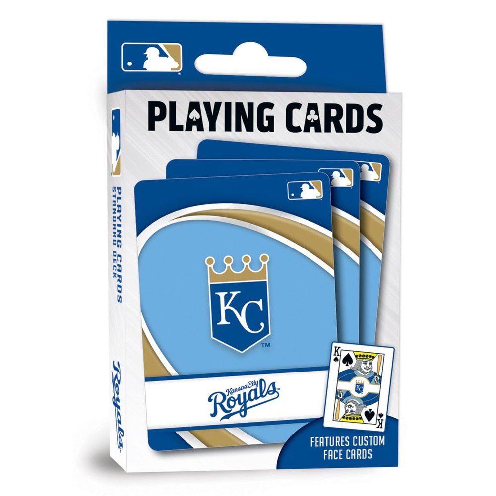 MasterPieces Officially Licensed MLB Kansas City Royals Playing Cards - 54 Card Deck for Adults