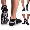 Muezna Men's Non-Slip Yoga Socks, Anti-Skid Pilates, Barre, Bikram Fitness Hospital Slipper Socks with Grips view 1
