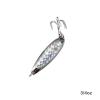 20pcs Fish WOW! 3/4oz Fishing Spoon with a Treble Hook Fish Jigging Casting Lure Baits - Silver Tape view 4