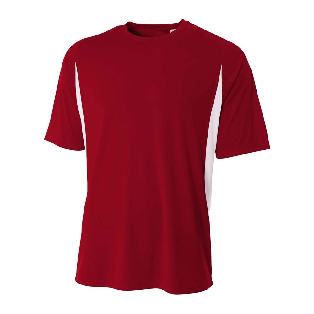 A4 Sportswear Adult XL Cardinal/White Cooling Tee