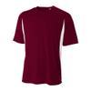 A4 Sportswear Adult XL Maroon/White Cooling Tee view 1