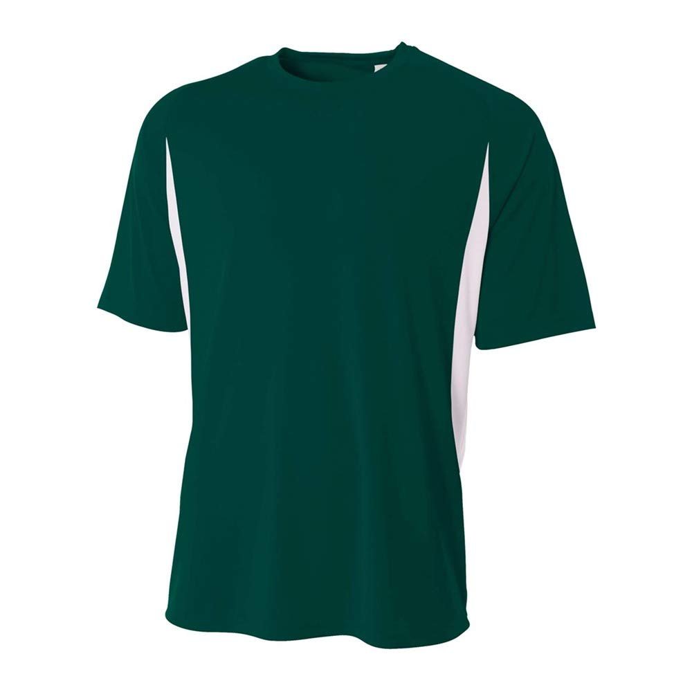A4 Sportswear Adult Medium Forest/White Cooling Tee
