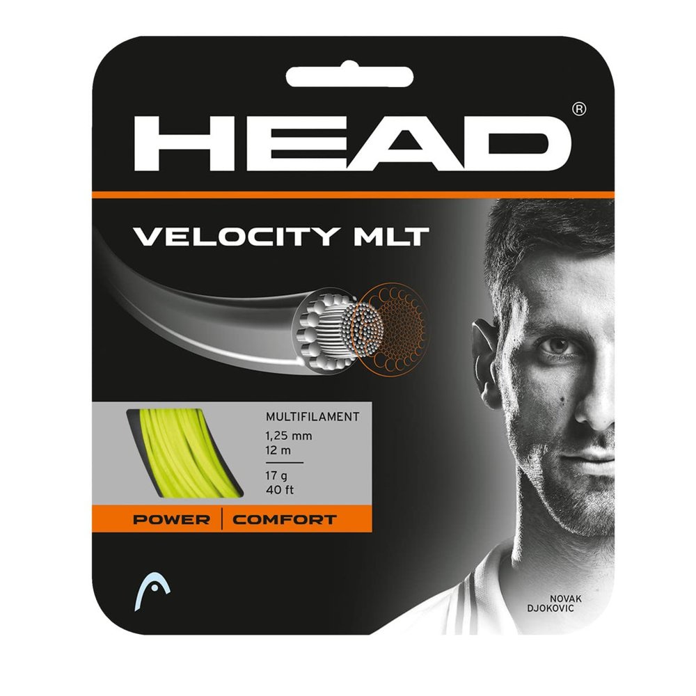 HEAD Velocity MLT Tennis String (17, Yellow)