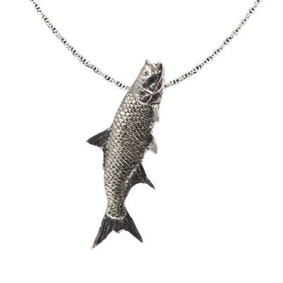 Tarpon Pendant, Pewter, 2.25 Inches, 100% Handmade in the USA, Saltwater, Fishing, Realistic, Metal, Necklace, Charm, Over 3100 Unique Designs