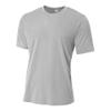 A4 Sportswear Adult XL Silver Polyester Tee view 1