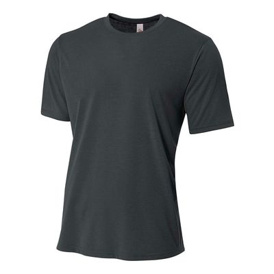 A4 Sportswear Adult Large Graphite Polyester Tee