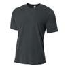 A4 Sportswear Adult Large Graphite Polyester Tee view 1