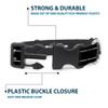 Dog Collar Plastic Clip 1967 Impala 396 Turbo Jet V Emblem Stripe Black 9 to 15 Inches 0.5 Inch Wide view 4