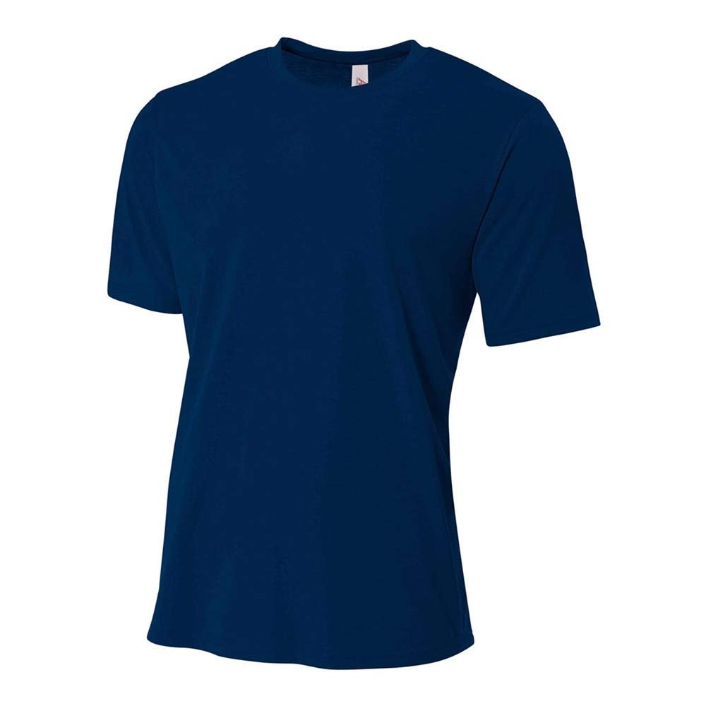 A4 Sportswear Adult 3XL Navy Polyester Tee