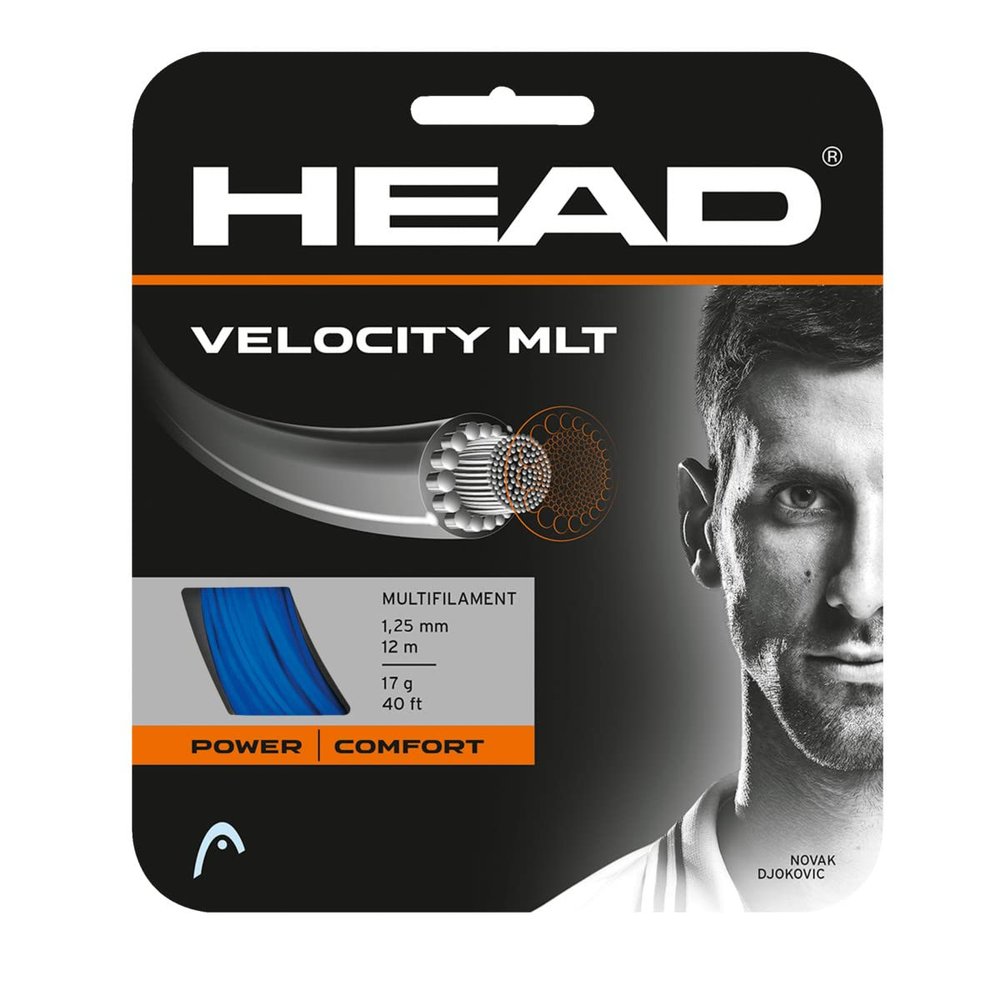 HEAD Velocity MLT Tennis String (17, Blue)