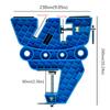 XCMAN Ski Snowboard Vise for Tuning,Waxing and Repair,Set of Non-Slip Vice Grips with Horizontal and Vertical and Tilt Working Positions,Rubber Ski Brake Retainers,Pair view 3