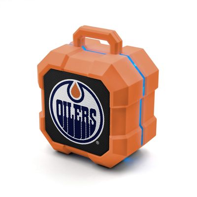 NHL Edmonton Oilers ShockBox LED Wireless Bluetooth Speaker, Team Color