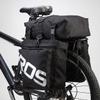 UNISTRENGH Bike Panniers Waterproof Bag - 3 in 1 Multi Function Messenger Panniers for Bicycles - Bicycle Rear Seat Trunk Bag - Saddle Bag for MTB Road Cycling (Black) view 1