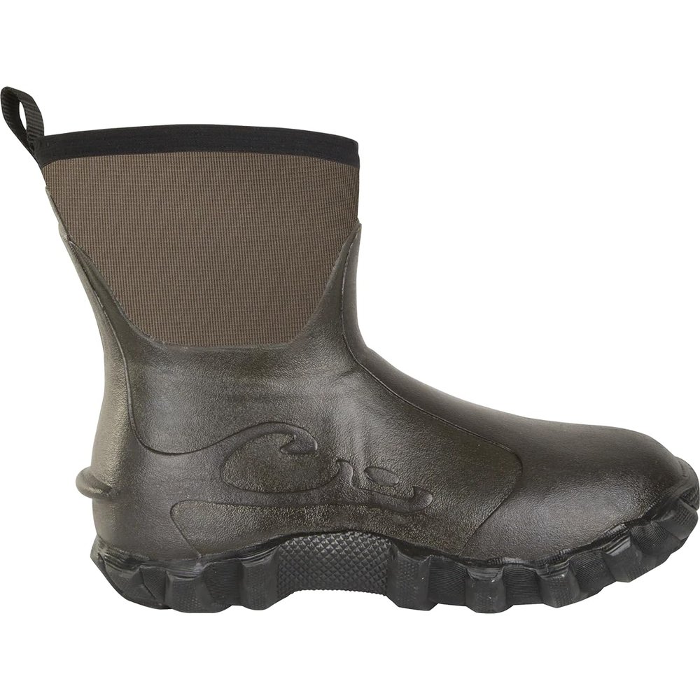Drake Waterfowl Waterproof Slip-on Hunting Fishing 7" Mid-Top Mudder 2.0 Boots, Green Timber, 8
