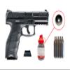 Umarex Heckler and Koch VP9 .177 Caliber CO2 Steel BB Blowback Pistol with Included CO2 12 Gram (5 Pack) and Pack of 1500 Precision Steel BBS and Wearable4u Cloth view 1