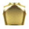 Agoky Little/Big Girls Shiny Metallic Camisole Tank Tops Sports Dance Tee Shirts for Gymnastic Dance Competition Party Gold 13-14 view 2