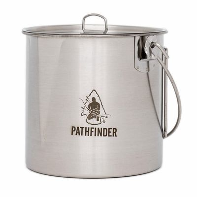The Pathfinder School Stainless Steel Bush Pot and Lid Set (64 ounce)