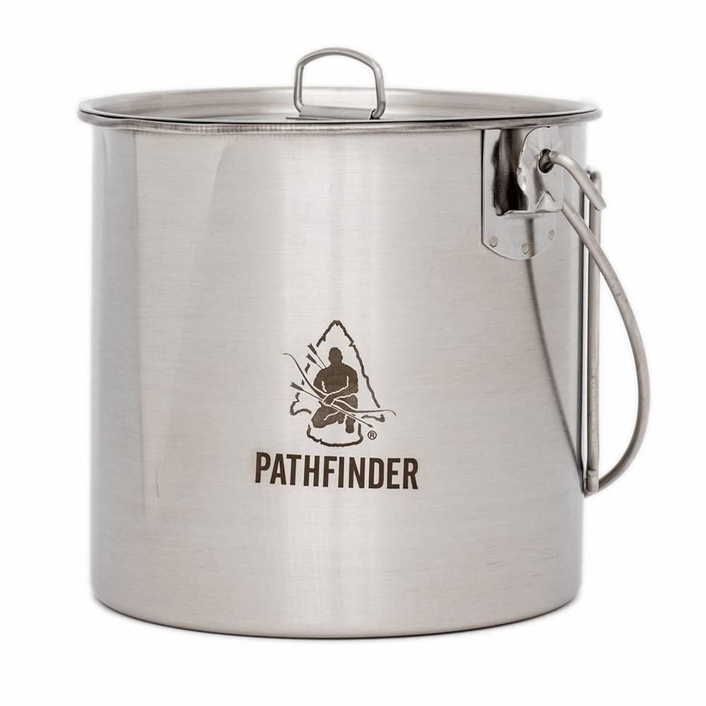The Pathfinder School Stainless Steel Bush Pot and Lid Set (64 ounce)