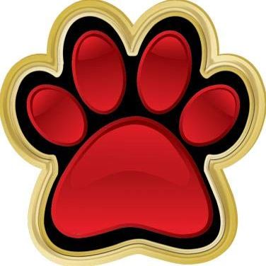 Crown Awards .75" x.75 Paw Print Pins, Paw Print Lapel Pins Great Red Paw Insert Pin for School Events Gold 100 Pack Prime