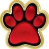 Crown Awards .75" x.75 Paw Print Pins, Paw Print Lapel Pins Great Red Paw Insert Pin for School Events Gold 100 Pack Prime view 1