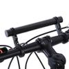 Bicycle Handlebar Extension Mount, Black Aluminum Alloy and Plastic Bracket with Dual Holders for 25.4mm and 31.8mm Handlebars view 3