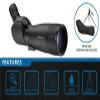 Barska Colorado 20-60x60 Angled Spotting Scope  BK-7 Porro Prism, Fully Coated Optics, Extendable Sunshade, Tripod & Soft Case Included  Ideal for Hunting, Bird Watching & Target Shooting view 2