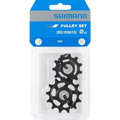 Shimano Spares GRX RD-RX810 Tension and Guide Pulley Set, Black, One Size