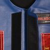 HILASON Bull Riding Vest Kids Junior Youth Pro Rodeo Leather Blue/Metallic Red view 4