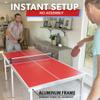GoSports 6 ft x 3 ft Mid-Size Table Tennis Game Set - Indoor/Outdoor Portable Table Tennis Game with Net, 2 Table Tennis Paddles and 4 Balls view 3