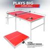 GoSports 6 ft x 3 ft Mid-Size Table Tennis Game Set - Indoor/Outdoor Portable Table Tennis Game with Net, 2 Table Tennis Paddles and 4 Balls view 4
