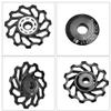 Aluminum Alloy Bike Derailleur Pulley, 11T/13T Ceramic Bearing Guide Roller Wheel with Hole Adapter, Black, 2-Piece Set view 4