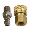 PCP Airforce Paintball Stainless Steel Double End Male Plug with Quick Disconnect M10 Female Coupler Connector and other Hose combination (Type 7) view 2