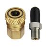 PCP Airforce Paintball Stainless Steel Double End Male Plug with Quick Disconnect M10 Female Coupler Connector and other Hose combination (Type 7) view 3