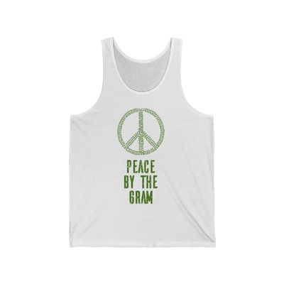 Bigbadmoji Peace by The Gram Unisex Jersey Tank White