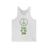 Bigbadmoji Peace by The Gram Unisex Jersey Tank White view 1