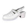 24 Hour Comfort Cora (1832) Women's Wide Width Comfortable Leather Slingback Clogs White 11 view 1