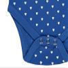 Two Feet Ahead Smu Mustangs Hearts Baby Bodysuit Creeper Baby Girl Clothes for Newborn Infants (12 Months, Smu Mustangs) view 4